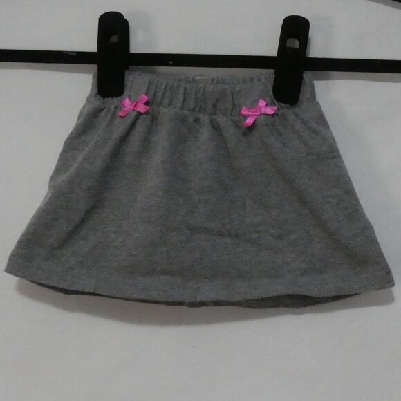 CIRCO | 3 months | Grey Skirt With Pink Bows | No Pockets - Picture 1 of 14